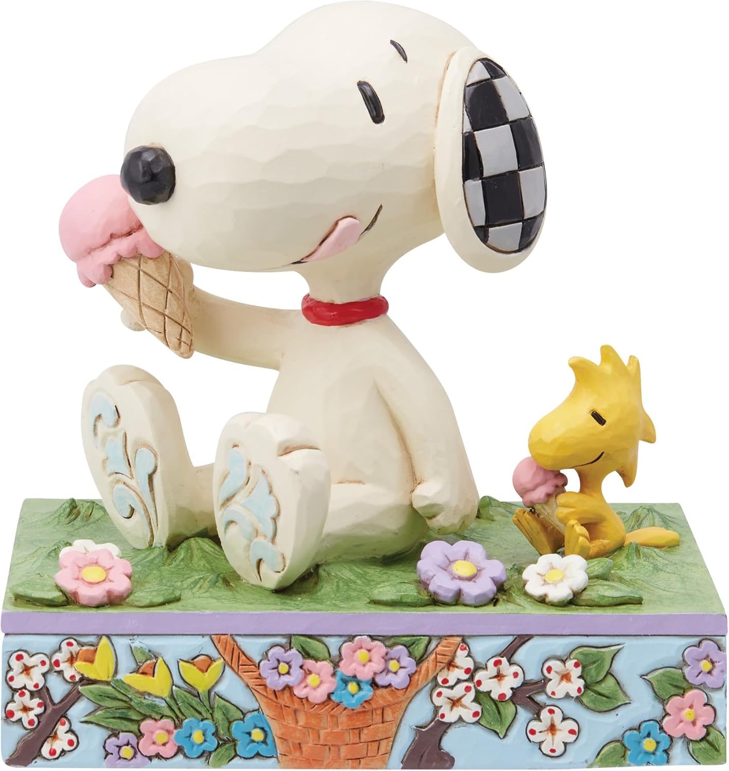 Enesco Peanuts Snoopy & Woodstock Ice Cream Figurine