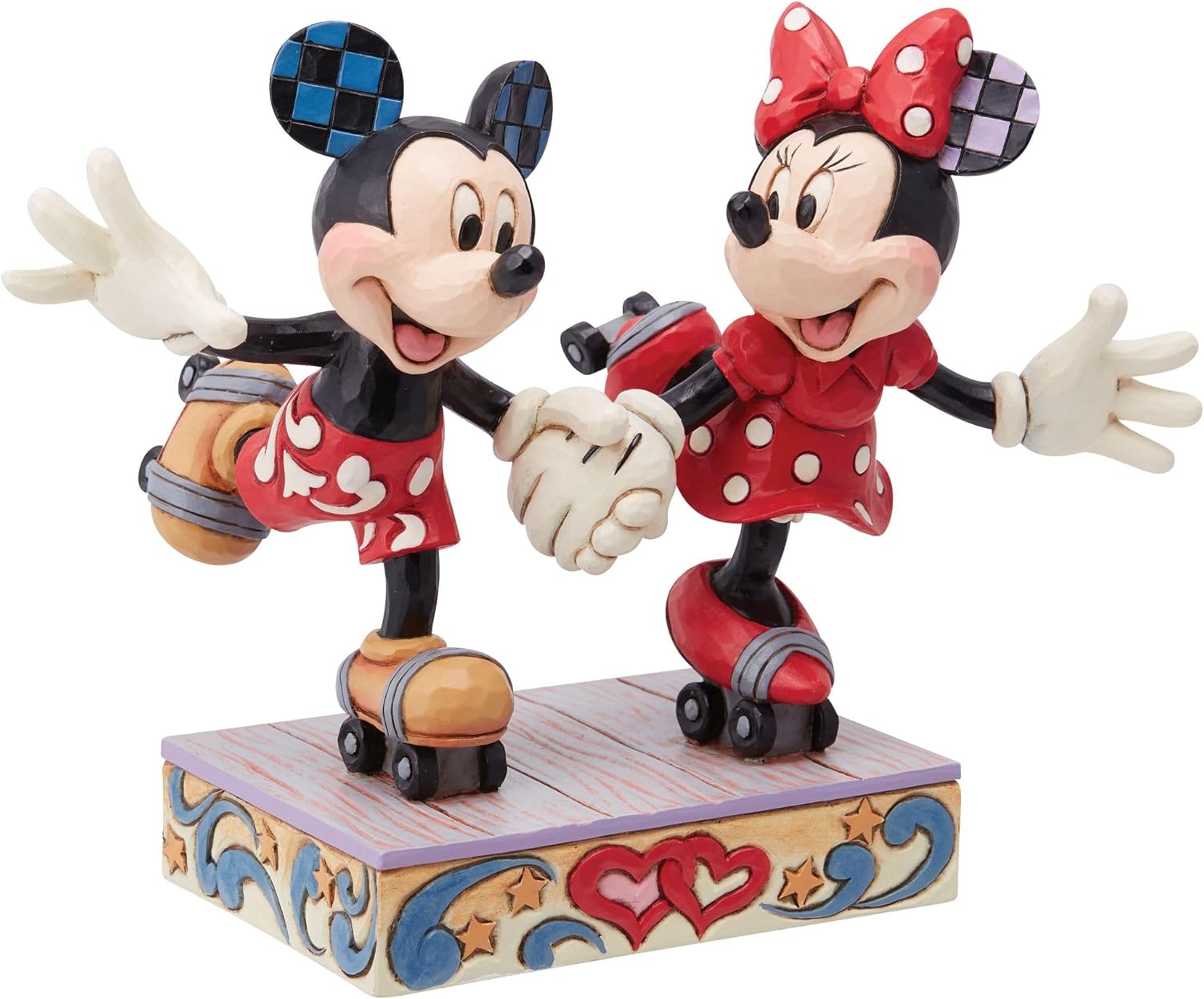 Disney Traditions Mickey & Minnie Roller Skating Figurine
