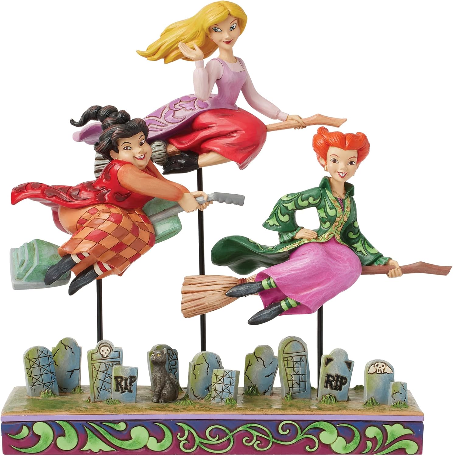 Enesco Hocus Pocus Sanderson Sisters Flying Broom Figurine